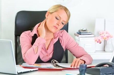 Reason for the development of cervical osteocondrosis