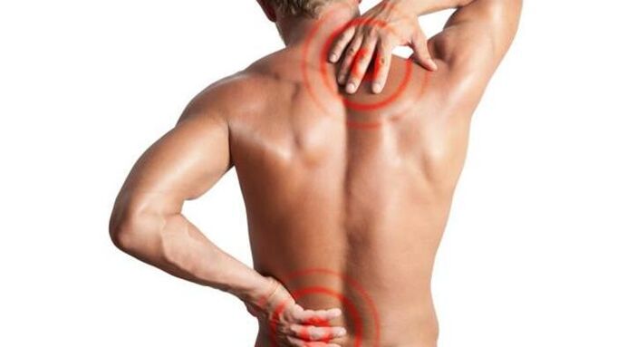 pain due to osteochondrosis
