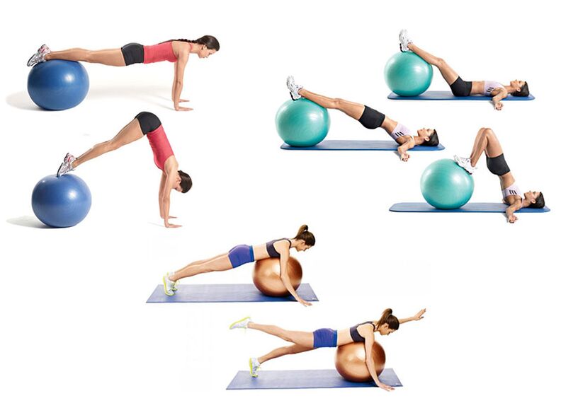 Exercises from the complex of exercise therapy are performed for the treatment of osteochondrosis of the spine